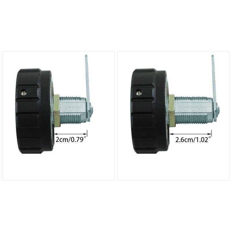 Round Padlock 4 Digital Combination Cabinet Lock with for Key for Drawer Cab