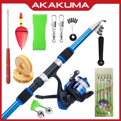 Portable Long Casting Rod, Full Set 1.8m Super Hard Sea Fishing Rod for Cross-border Use.
