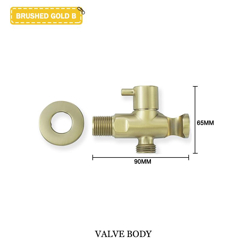 Toilet Mate Bathroom Bidet Shower Head Wall Mounted Black Copper Angle Valve Handheld Spray Gun Faucet Bathroom Accessories