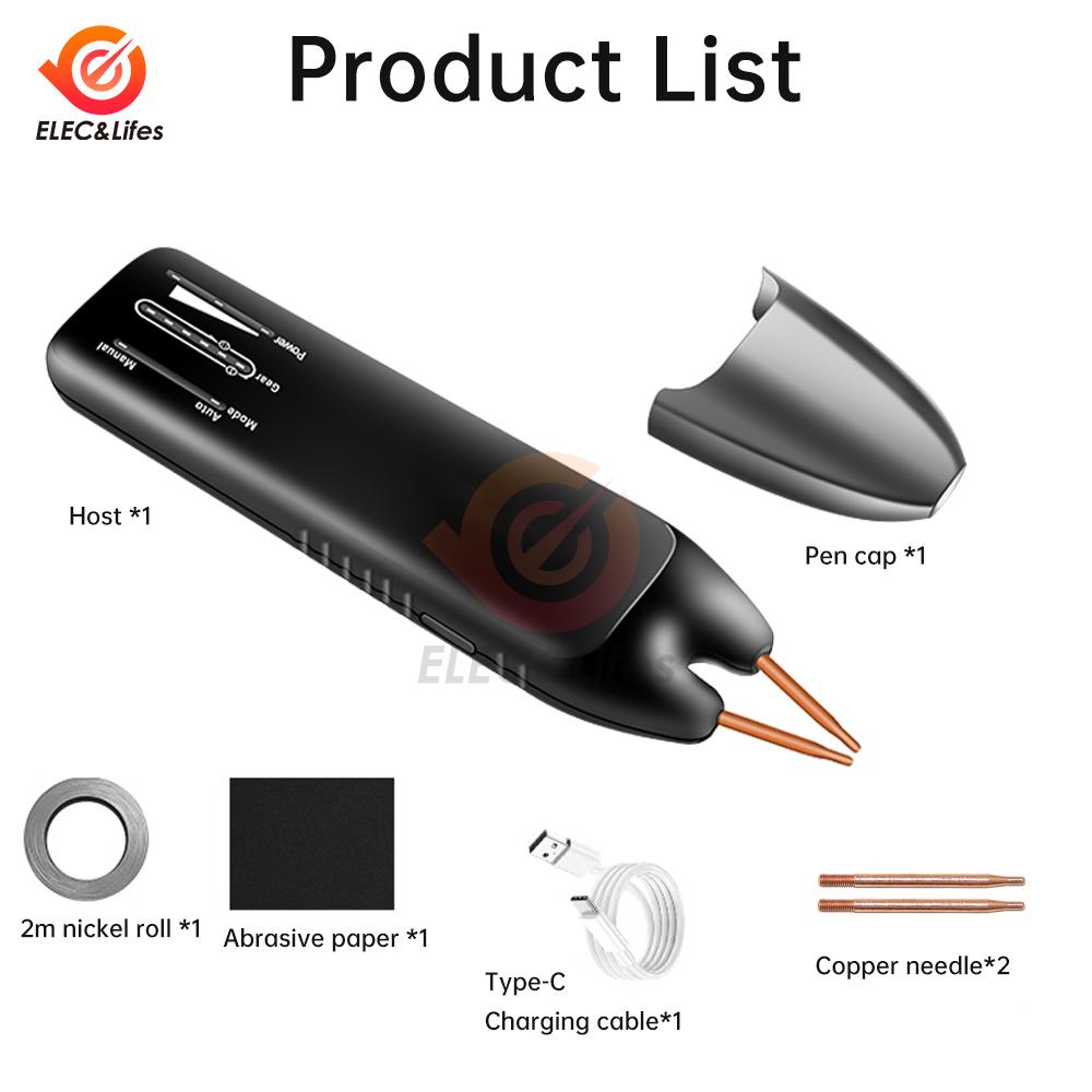 1V/1A 11 Gears DIY Portable Handheld Battery Spot Welder for 18611 Lithium Battery Nickel Strip and Nickel Belt Welding 1111mAh