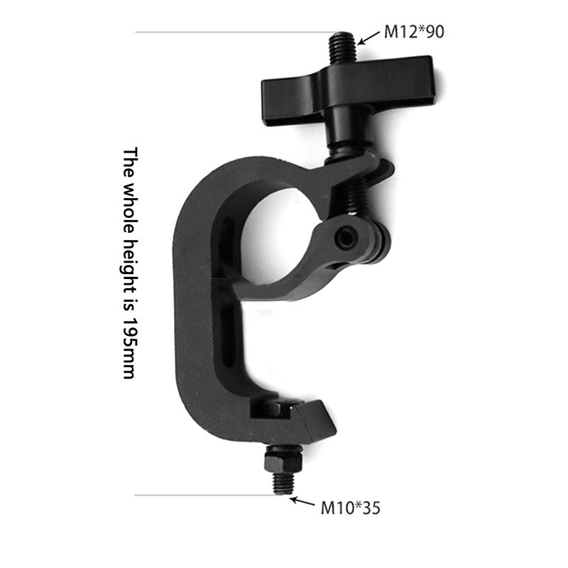 Alumimun Alloy Stage Lights Clamp Hanger Hooks Bracket Heavy Duty Hook Theatre Lighting 45-51Mm 200Kg Stage Light Hook