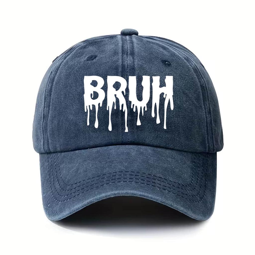BRUH Baseball Cap Fashionable American Street Style Casual Fashion Sun Hat
