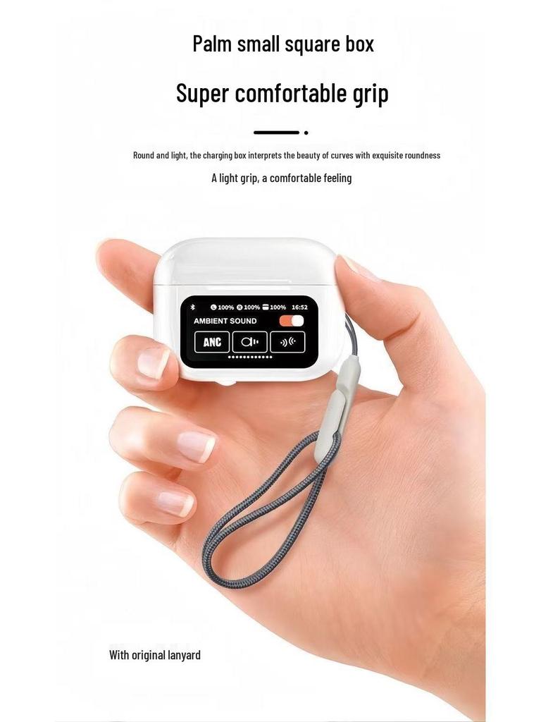 A9pro Kabellose Bluetooth-Kopfhörer mit ANC, KI-Übersetzung, Touchscreen und langer Akkulaufzeit