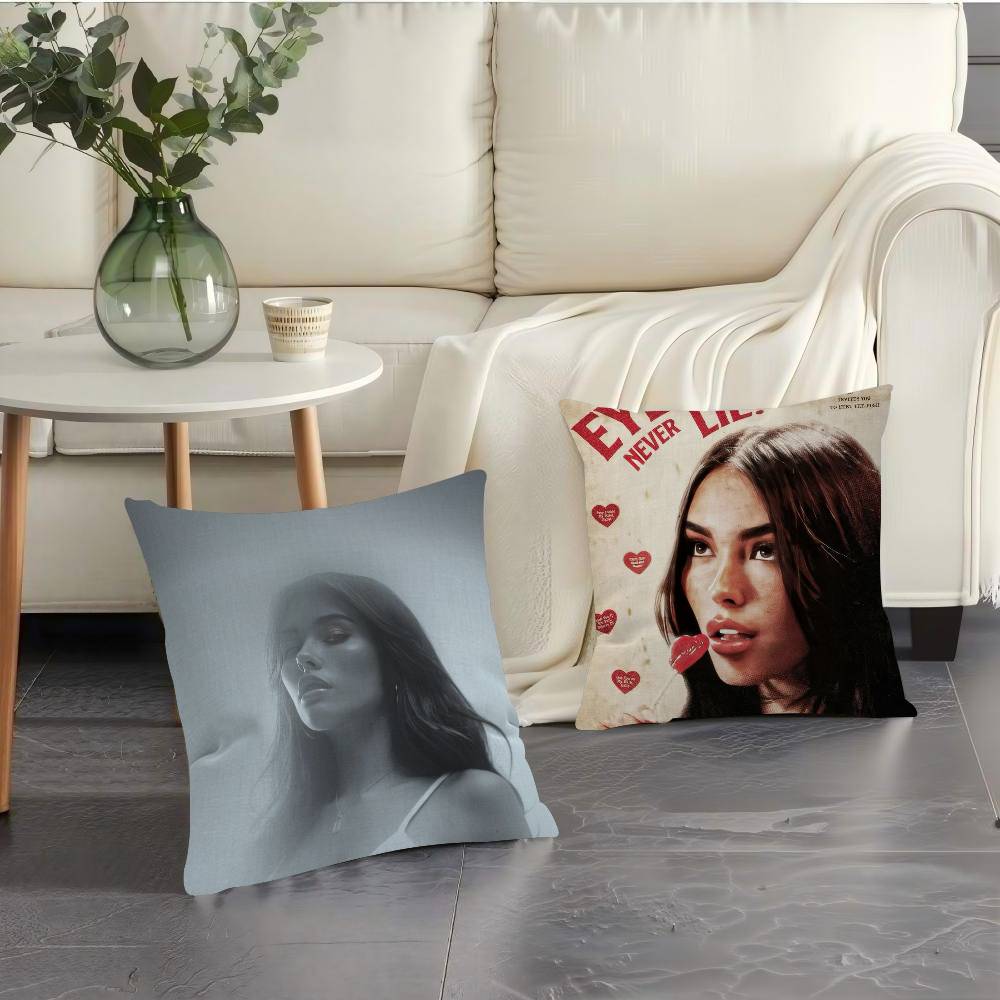 Singer Madison Beer Pillow Gift Home Office Decoration Bedroom Sofa Car Cushion Cover Case 45X45