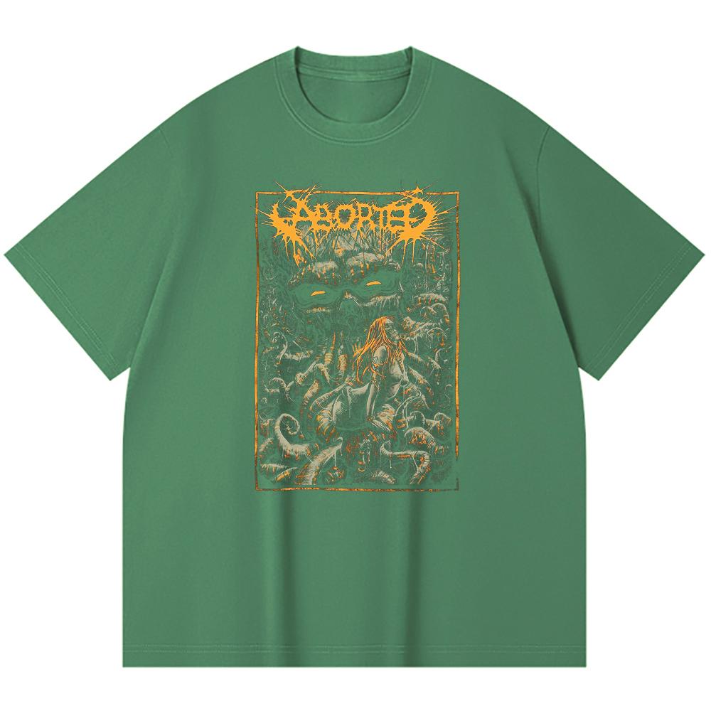 230 Gsm 100% Cotton Heavy Metal T-Shirt Rock Band Popular Music Print Unisex Heavy Cotton T Shirt