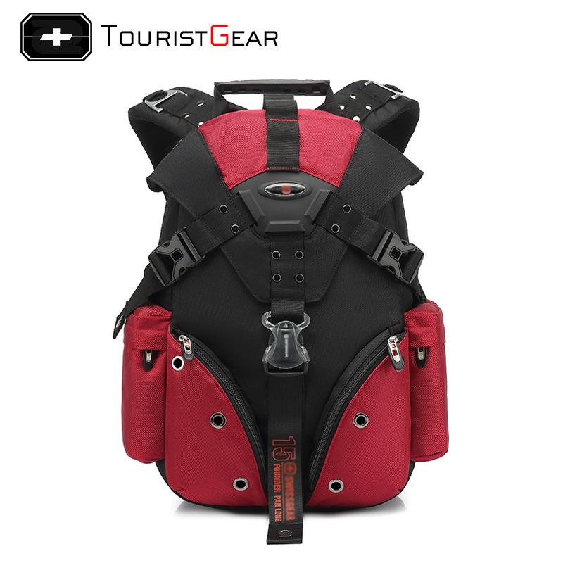 Мужской рюкзак, водонепроницаемый рюкзак для ноутбука 15,6 дюйма, швейцарский дорожный рюкзак, мужской оксфордский повседневный школьный рюкзак Mochila 15 inches красный