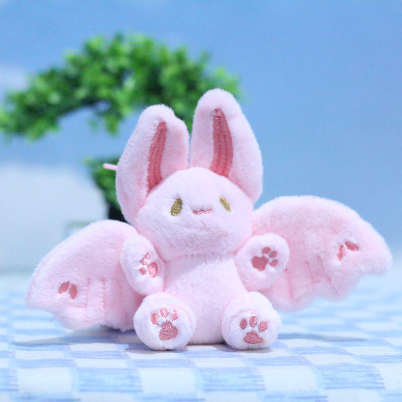 

Мягкая игрушка-подвеска и брелок Flying Bunny Bat Wings 15 cm розовый