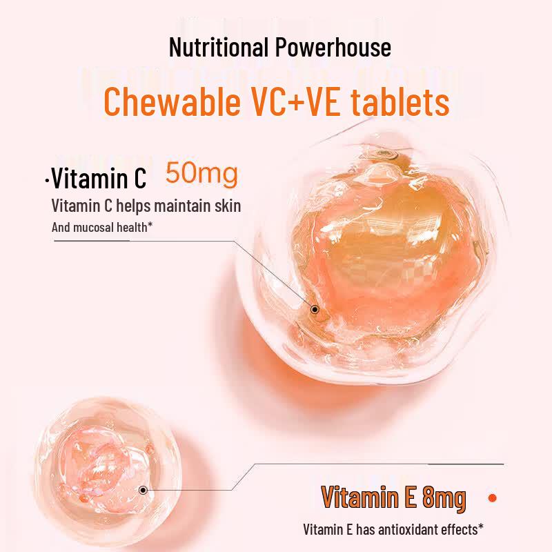 Beijing Tongrentang Vitamin C & E Chewable Tablets