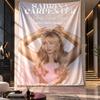 Wandbehang-Gobelin, Stoff-Hintergrund mit Aufdruck von Sabrina Carpenter für Schlafsaal-Party-Dekoration
