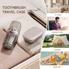 Toothbrush Travel Case 2 In 1 Toothbrush Holder and Rinse Cup Large Capacity Toothbrush Cup with Cover Portable Travel Toothb