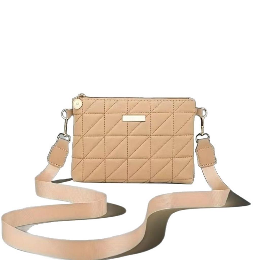 Striped Shoulder/crossbody Handbag, Exquisite Hardware Zipper Closure, Black and White Multifunctional Daily Travel Essential High-quality Bag