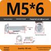Galvanized Hex Bolt & Nut Set with Washer, Anti-slip, 4.8 Grade, Cross Flange Head, M4-M8 Sizes.