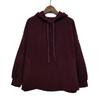 Women's Oversized Fleece Hoodie - Autumn/Winter, Relaxed Fit with Musical Note Design