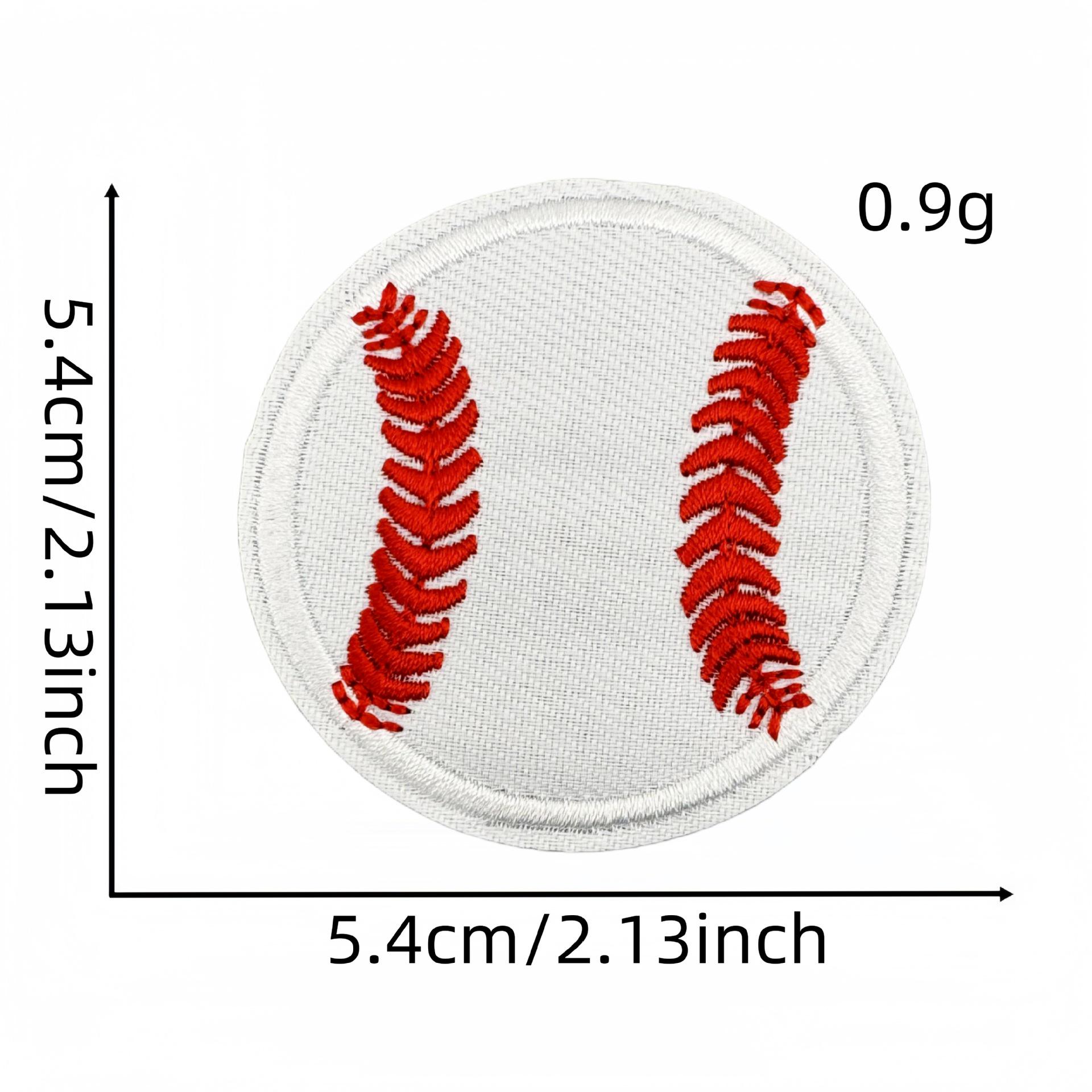 

Cartoon Sports Baseball & Basketball Iron-On Embroidered Cloth Patches