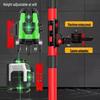 Reinforced Infrared Spirit Level Rod with Stainless Steel Telescopic Bracket