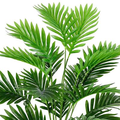 60CM Artificial Palm Tree Tropical Fake Plant Green Plastic Palm Leaf Branches Suitable for Home Garden Decor Photography Props
