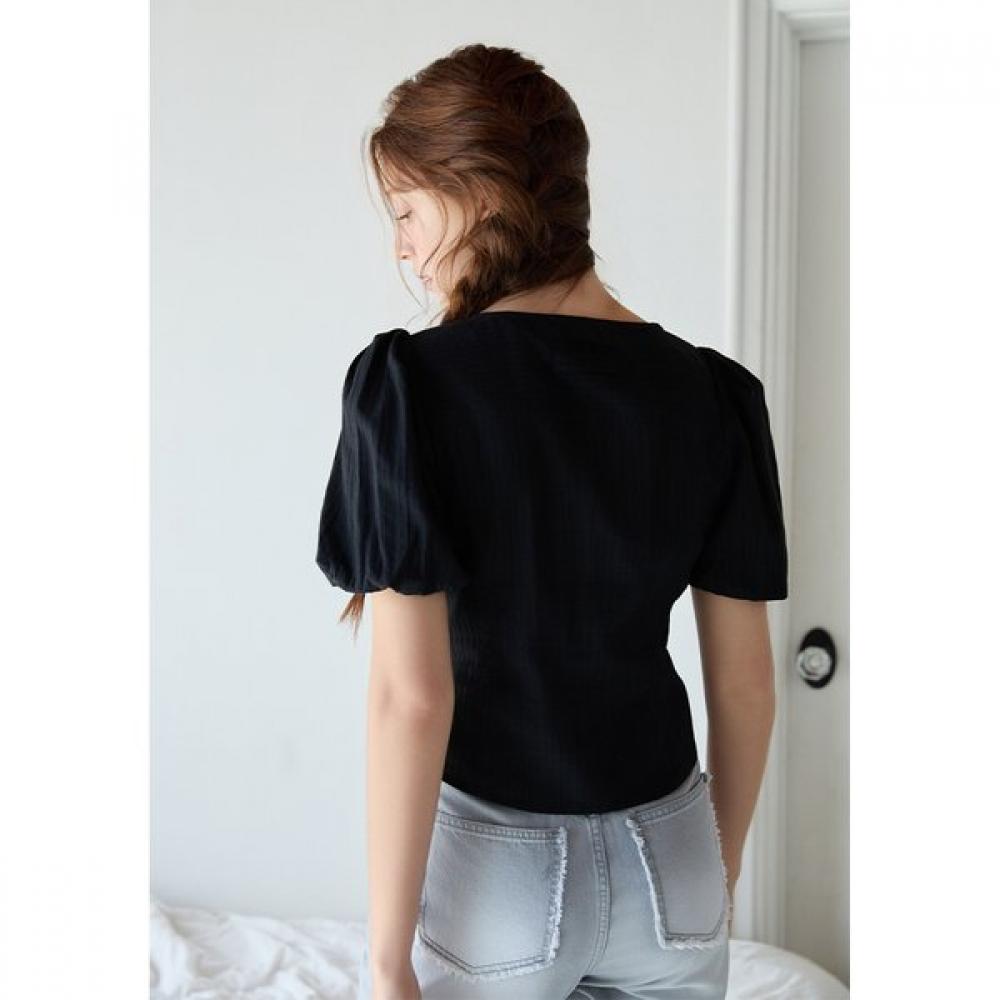 Egoist String Shirring Volume Blouse  Es2obl05 
