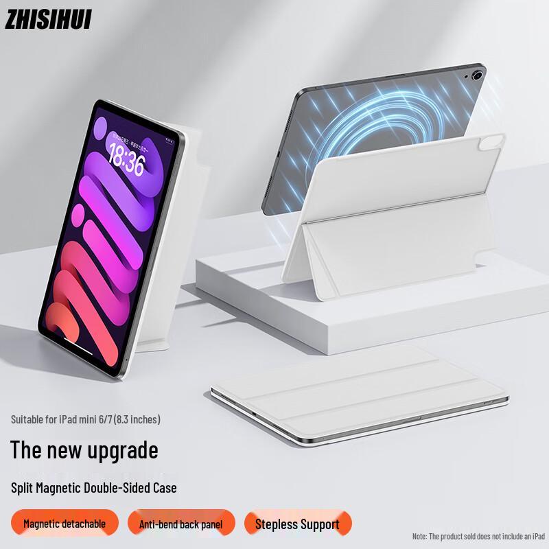 Zhi Si Hui Magnetic Detachable Folio Case for Apple iPad iPad Mini 6/7 (A17 Pro) 8.3