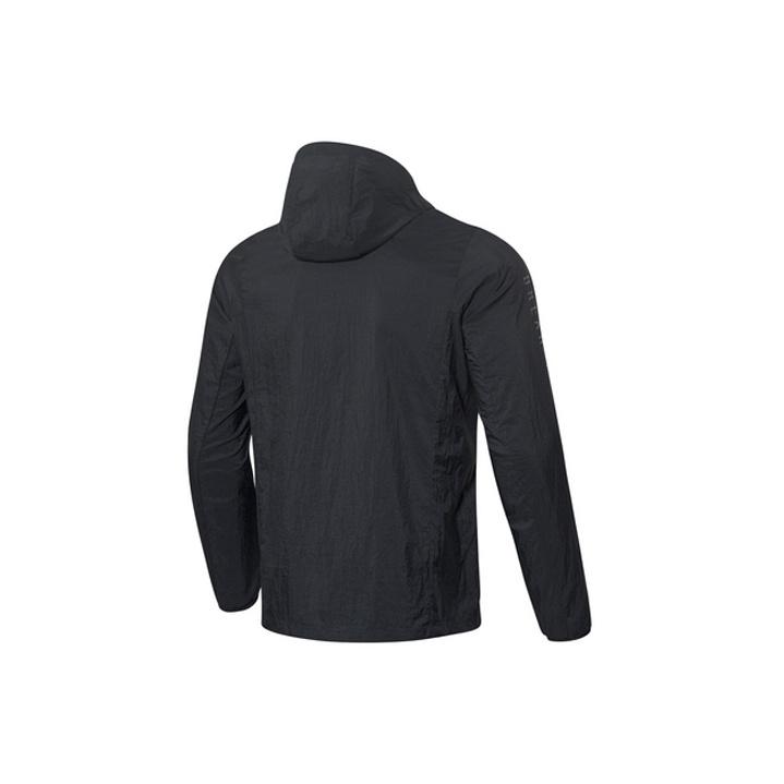 Li Ning Letter Print Sports Jacket Men Jacket Black AFDQ205-4