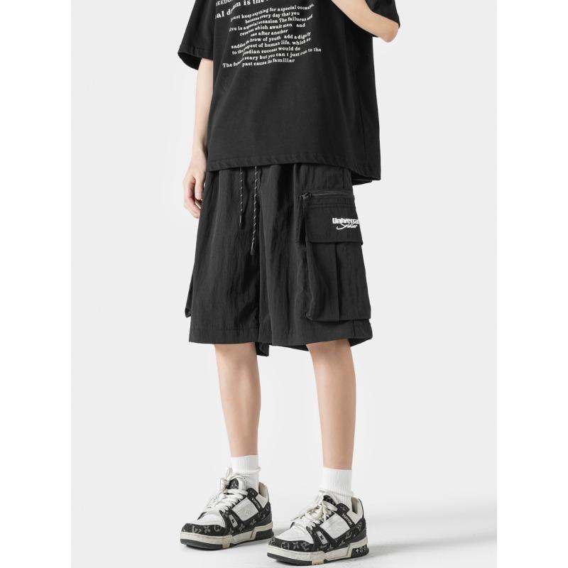 Japanese Work Shorts Men's Summer Thin Quick-drying Outside Wear Sports Casual Fashion High Arcade Functional Pocket Five-point Pants