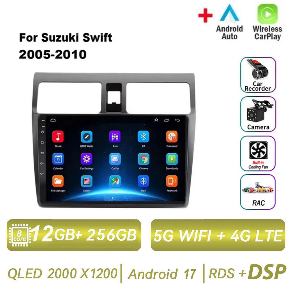 Android 17 Car Radio for Suzuki Swift 2005 2006 2007 2008 2009 2010 2DIN Multimedia Player Navigation Carplay GPS Video IPS 4G