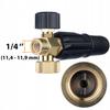 Rosfix S0401 Foam Gun 1000ml for pressure washer G1/4F, nozzle 1.23mm + Adapter / adapter for Black&Decker pressure washer to G1/4""M (plastic)