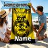 Custom Name Personalized AEK Athens FC Print Beach Towel, for Trip Camping Beach Party Home Decor, Birthday Gift for Family & Friends