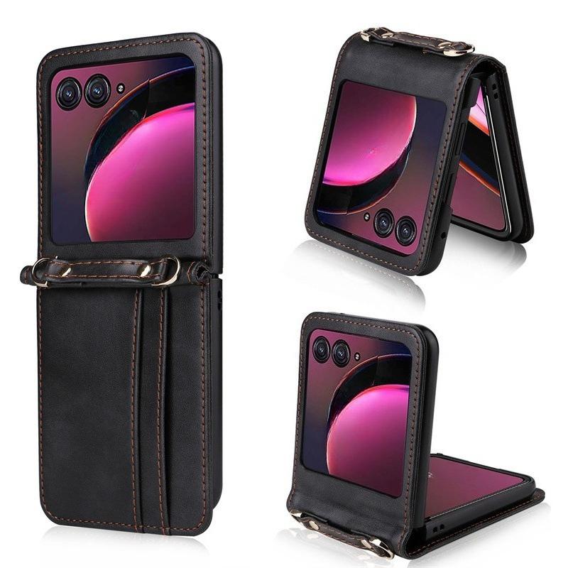 Phone Cases Motorola, Leather Cases with Integrated Lanyard & Card Slots