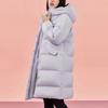 Anta Solid Color Water-Resistant Mid-Length Duck Down Jacket Women Outerwear Light-Lavender 962348904-5