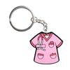 10Pz Portachiavi Medico Stetoscopio Uniforme da Infermiera Per Infermiera Medico Portachiavi Donne Uomini Moda Accessori Chiavi Medici Regalo per Amici