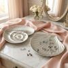 Delicate Seashell Wooden Storage Tray Retro Storage Holder Leaf Storage Plate  Tableware Display