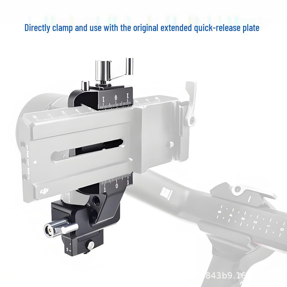 DJI RS3/RS2 Vertical Shooting 45° Rotating Quick Release Plate Stabilizer Extension Bracket