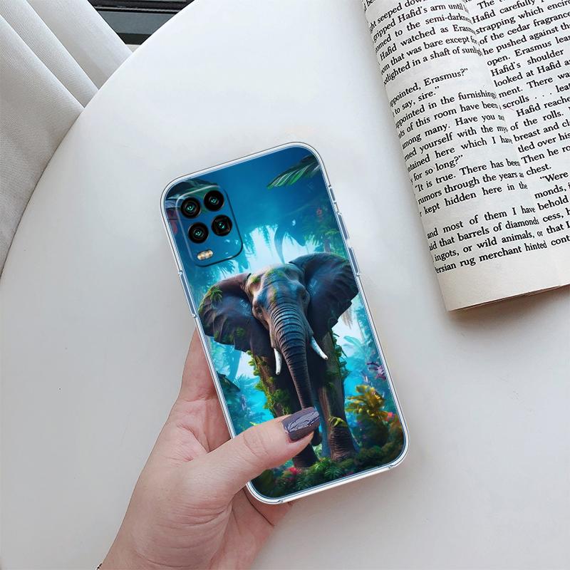 RP5 Animal Elephant Transparent Case for LG K22 K30 K40 K40S K41 K42 K50 K50S K51 K51S K52 K61 K62 K71 K92 Q60 Q61 V40 V50 V60