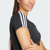 Adidas Essentials 3-Stripes Tee Women Tops Black IR6111