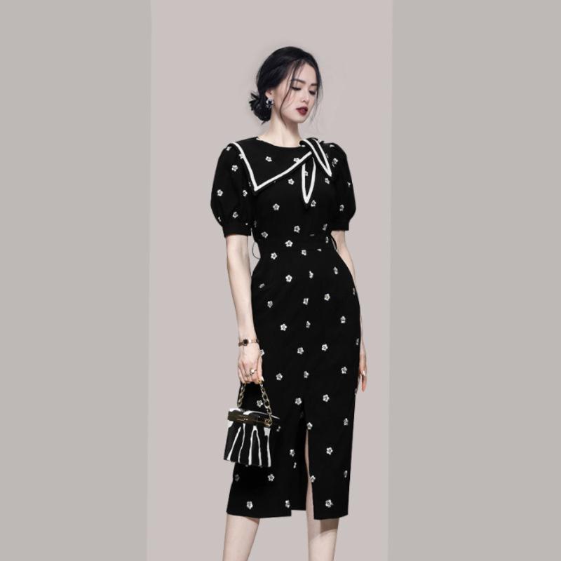 2022 Korean Style Luxury Embroidered Women's Evening Dress