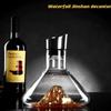 Decantor de vin din cristal în stil Jinshan creativ - Sticlă de cristal transparentă fără plumb, pentru decorarea barului de vin, cadouri de lux