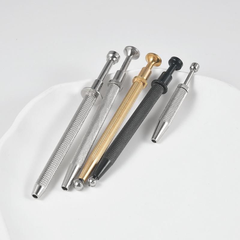 1Pc Surgical Steel Professional Push In Syringe Type Quad Prong Small Bead Holder Grab Ball Catcher Body Piercing Tool