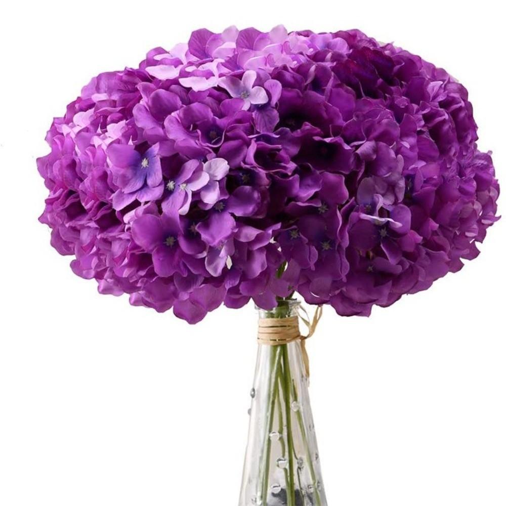 Silk Cloth Fake Flower Ball Dyed Edged Simulation Flowers Chrysanthemum  Valentine's Day Gift