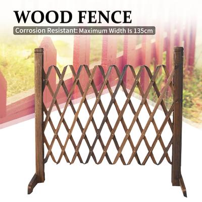 Panel Plant Climb Trellis Partition Decorative Garden Fence for Yard Garden 100*70*24CM Expanding Wooden Garden Wall Fence