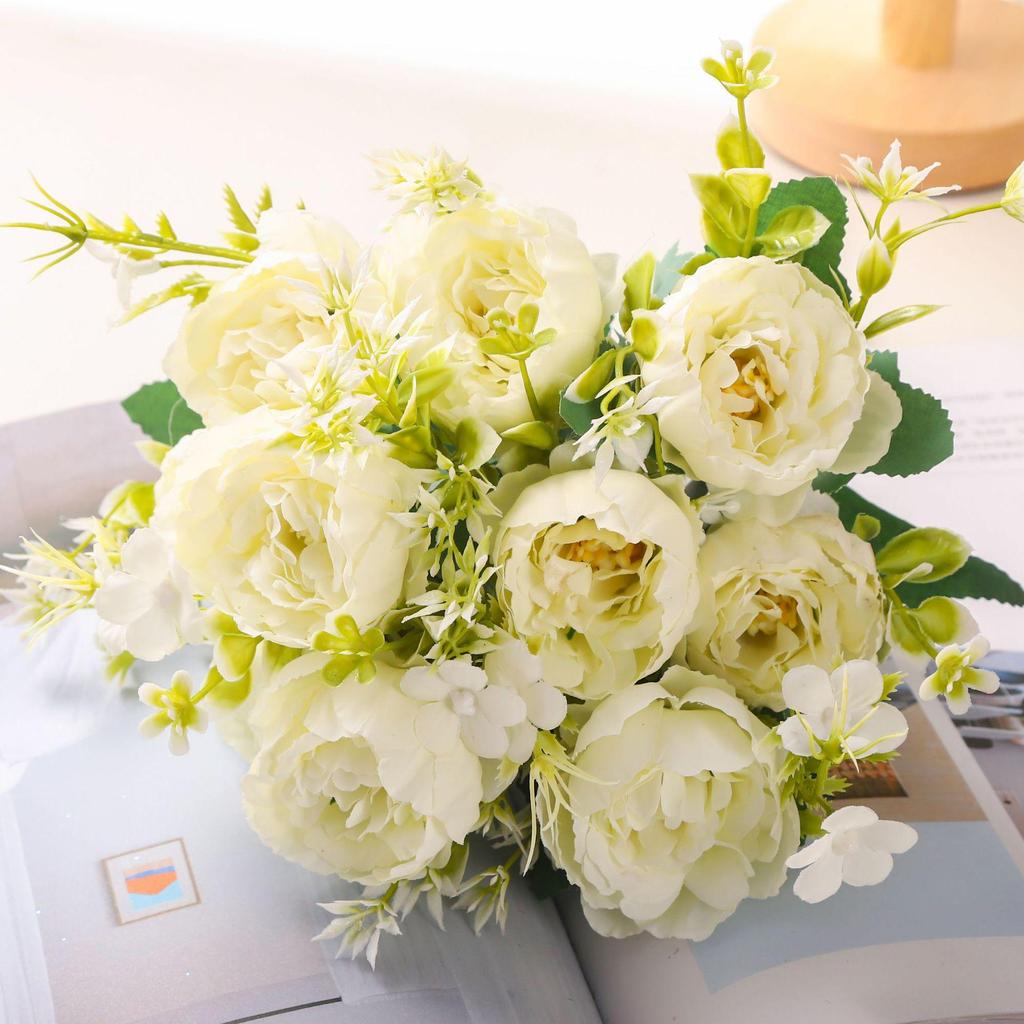 Peony Artificial Flower Bouquets for Weddings & Home Decoration