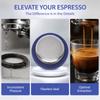 2PCS Stainless Steel+Silicone Shower Screen Steam Ring for E61/Faema/Rocket For E61 Coffee Machines