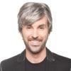 Synthetic Father Wig with Bangs Grey Wig for Elder Men Cosplay Party Costume Short Natural Hairstyle Wig Male Daily Use