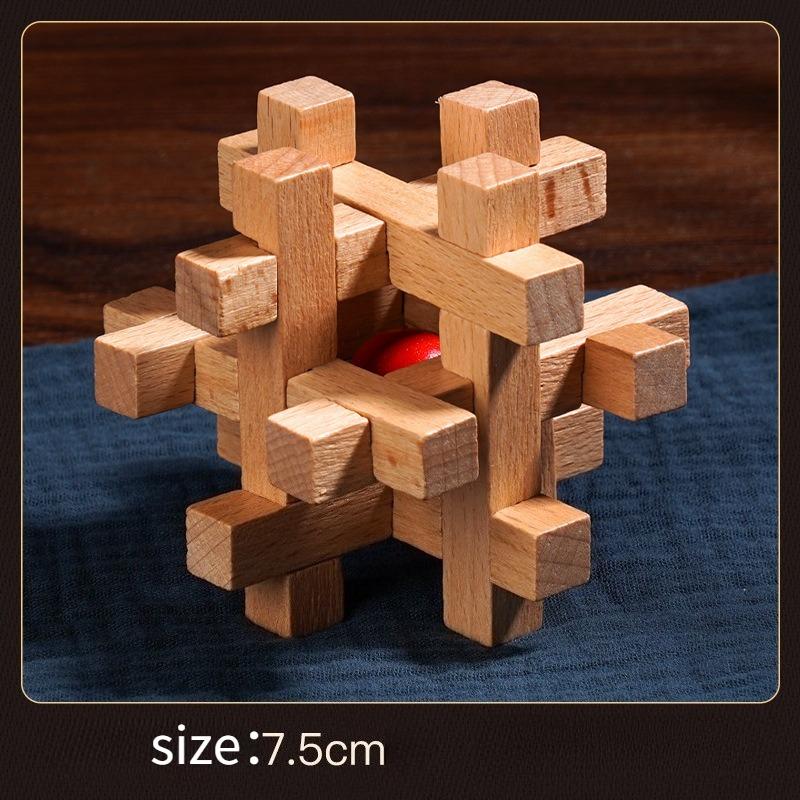 1PC Luban Lock Children and Students Unlock Unbuckle 6-12 Years Old Puzzle Lock Toy