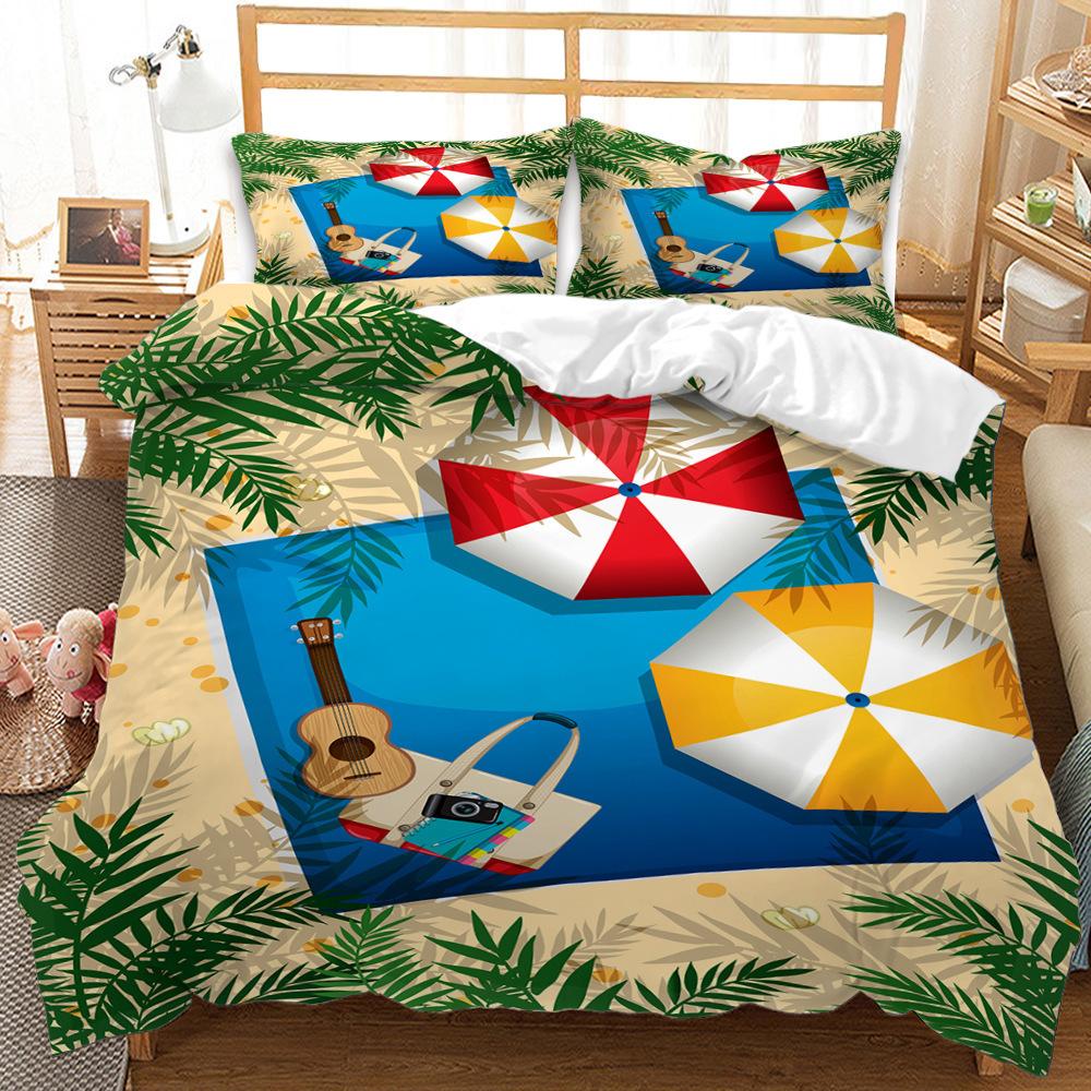 Fashion Technology Printing, 3D Digital Printing, Bedding, Duvet Covers, Pillowcases, Three-piece Sets