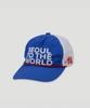 Peuluaen Fru& Needle Point Mix Mash Cap_White&Blue