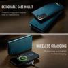 For Samsung Galaxy S21 FE 5G Case CASEME C49 Compatible with MagSafe RFID Blocking Detachable Wallet Leather Phone Cover