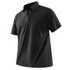 Camiseta POLO Casual de Negocios Deportiva de Manga Corta de Seda de Hielo con Cuello