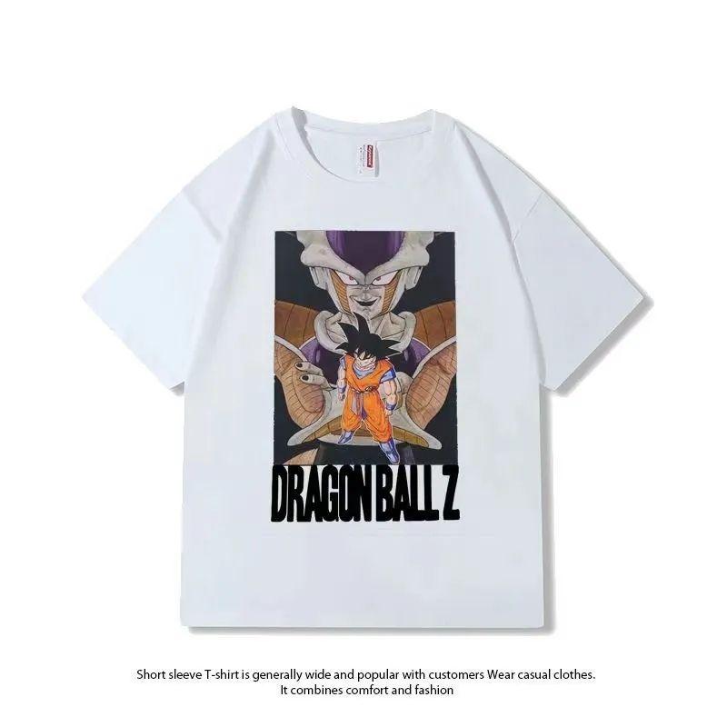 Dragon Ball Joint Surrounding 2025 Summer New Cotton Shortsleeved Animation Wukong Casual Loose Tshirt Ins Shortsleeved Top