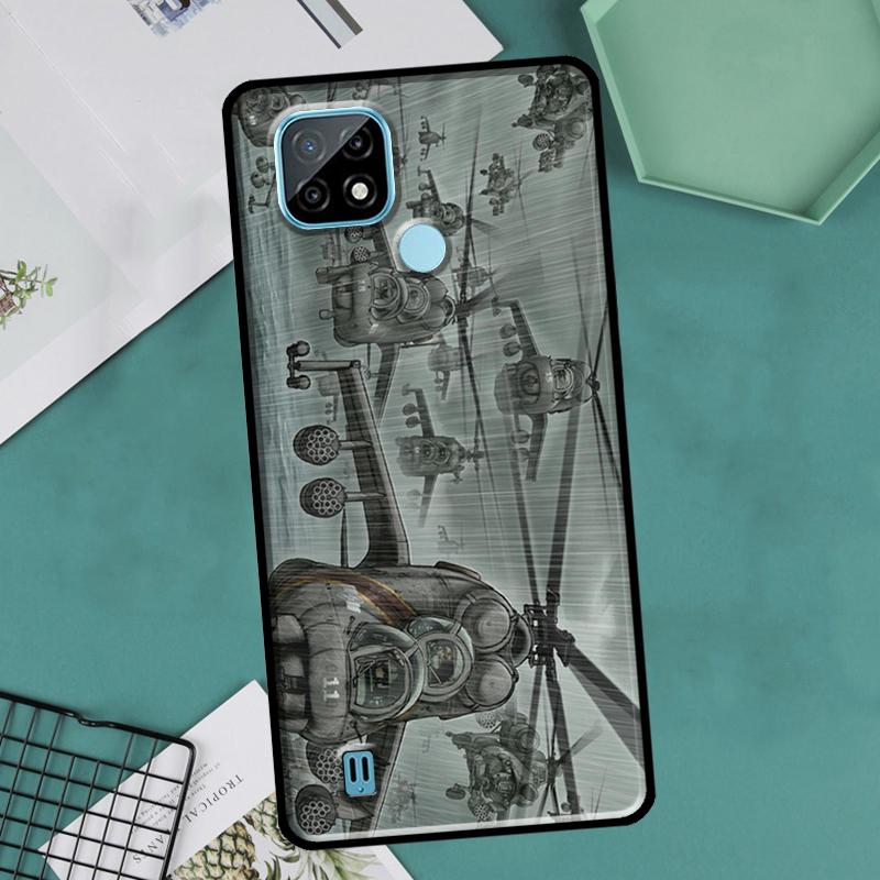 Mil Mi 24 Hind Helicopter Case For OnePlus Nord 2 9 10 Pro 9R 10R 8T Cover For Realme GT Master Neo 2 3 8i 9i 8 Pro