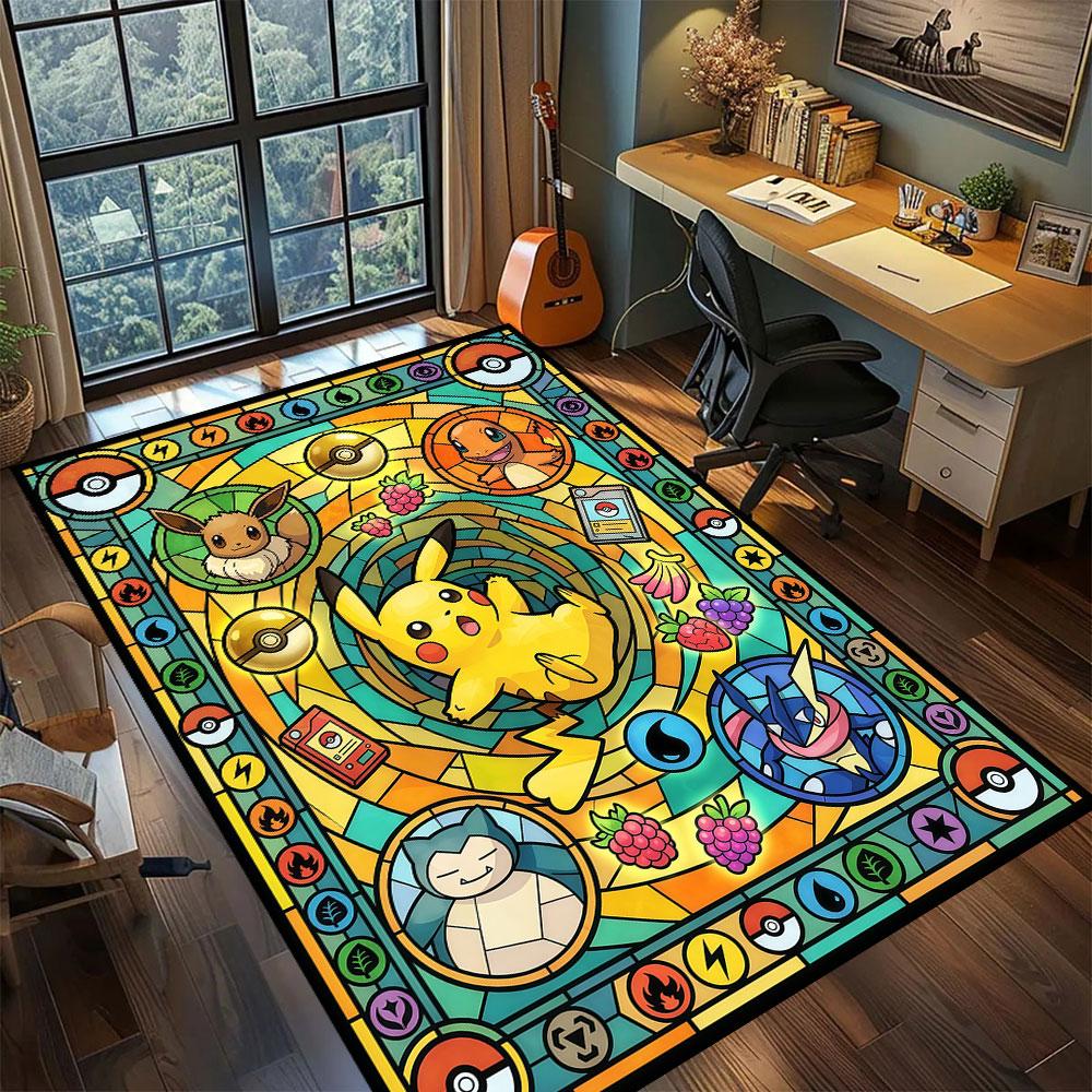 

PokeMon anime character Carpet for Living Room Bedroom Home Decor Cool Movie Mat Play Floor Mat 60x90cm